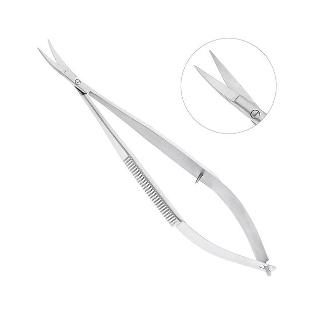 Ножницы микрохирургические изогнутые Castroviejo,140 мм | HLW Dental Instruments (Германия)